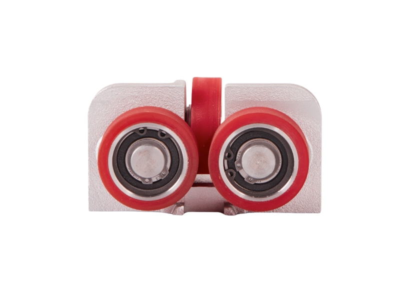 KAP-2 elevator counterweight roller guide aluminum alloy Ø70 × 18 mm , 93 Shore A PU coating · 5–16 mm rail