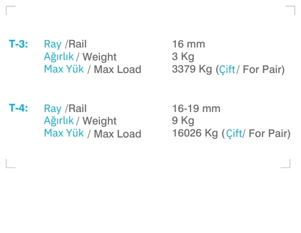 TMS Lift Tek yönlü ani durdurmalı fren modelleri özellikler